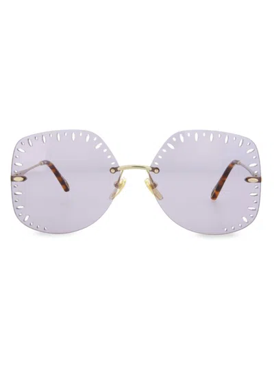 Chloé Women's 63mm Butterfly Sunglasses In Gold