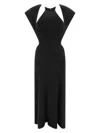 Chloé Abito Maxi Con Dettagli Cut-out In Black