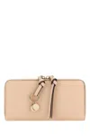 Chloé Chloe Women Antiqued Pink Leather Wallet In Pink