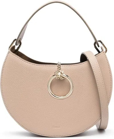 Chloé Women's Arlã¨ne Leather Crossbody Bag In Beige