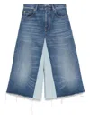 Chloé Blue Bermuda Patchwork Denim Shorts