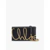 Chloé Womens Black Brand-plaque Leather Cross-body Bag In Black