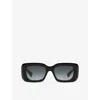 Chloé Chloe Womens Black Ch0188s Square-frame Acetate Sunglasses In Black