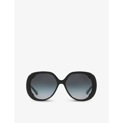 Chloé Womens Ch0195s Square-frame Acetate Sunglasses Black