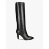 Chloé Womens Black Eve High-tube Calfskin Boots Eur 36 / 3 Uk In Black