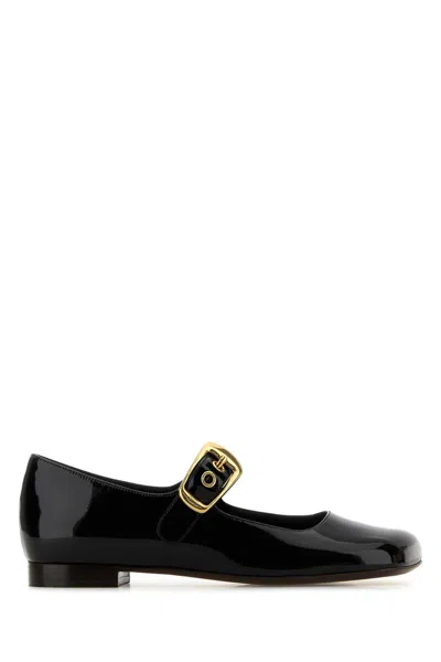 Chloé Chloe Women Black Leather Ballerinas