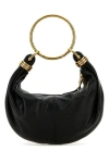 Chloé Chloe Black Leather Bracelet Handbag In Black