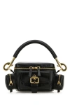Chloé Chloe Women Petrol Blue Leather Camera Bag Handbag In Black