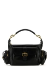 Chloé Camera Medium Shoulder Bag In Croc-embossed Calfskin In Black