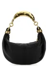 Chloé Chloe Women Black Leather Small Bracelet Hobo Shoulder Bag In Black