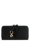 Chloé Leather Wallet With Gold-tone Hardware And Tassel Accent In Black