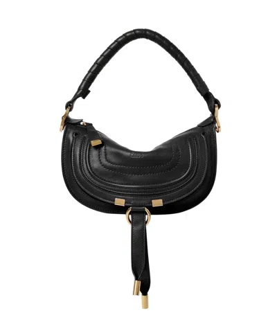CHLOÉ WOMEN BLACK MARCIE MINI SHOULDER BAG, ONESIZE LUXURY SHOULDER BAGS FOR WOMEN DARVEYS