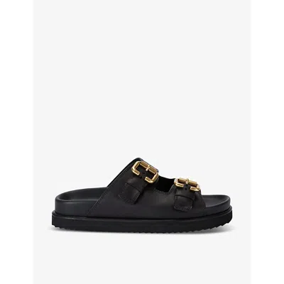 Chloé Womens Chloe Nil Double-strap Cowhide Mules In Black