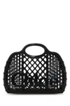 Chloé Chloe Women Black Rubber Chloe Cage Handbag In Pattern