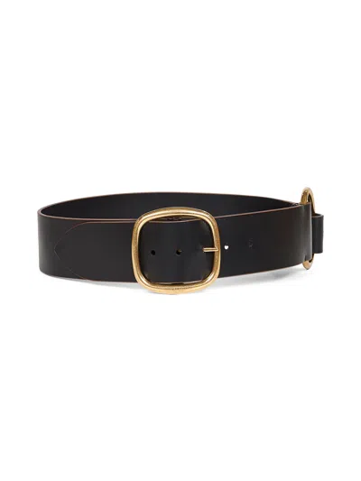 CHLOÉ CHLOÉ WOMEN BLACK VINTAGE-EFFECT COWHIDE THE CHLOÉ ANITA BELT