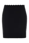 Chloé Chloe Women Black Wool Blend Mini Skirt In Black
