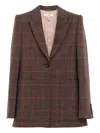 Chloé Tailored Jacket Longline Silhouette In Multi