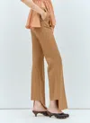 Chloé Women Boken-heel Slim Pants In Brown