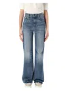 Chloé Denim Snake Brooch Detail In Blue