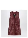 Chloé Oversized Plonge Leather Utility Vest