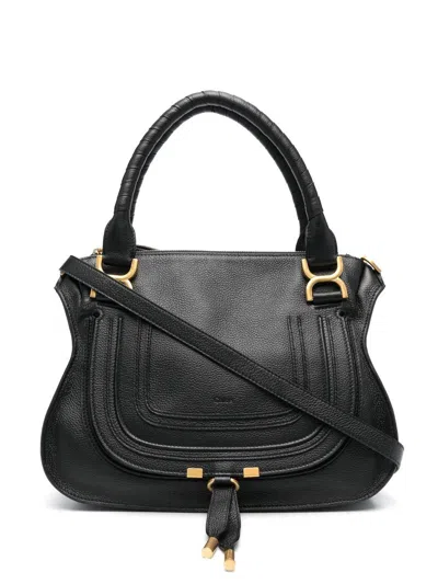 CHLOÉ CHLOE WOMEN BORSA MARCIE IN PELLE GRANATA