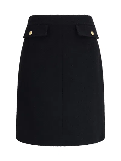 Chloé Women Bouclé Wool Midi Skirt