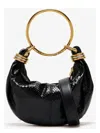 Chloé Womens Chloe Bracelet-handle Mini Suede Handbag In Black