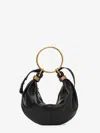 Chloé Chloè Hobo Bag Grained Leather Bag In Black