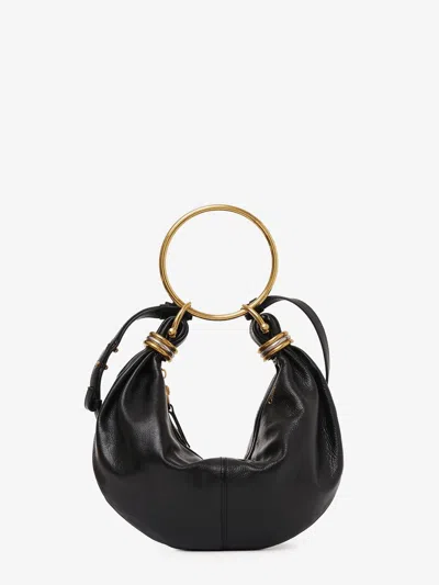 Chloé Chloe' Women Bracelet Bag Leather Handbag In Black