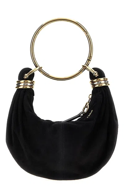 Chloé Bracelet Hobo Mini Handbag In Black