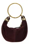 Chloé Womens Deep Violine Bracelet Hobo Mini Suede Top-handle-bag In Multicolor