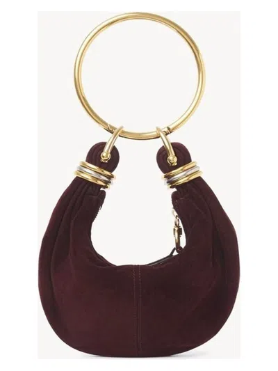 Chloé Women's Bracelet Mini Hobo Bag In Deepviolin
