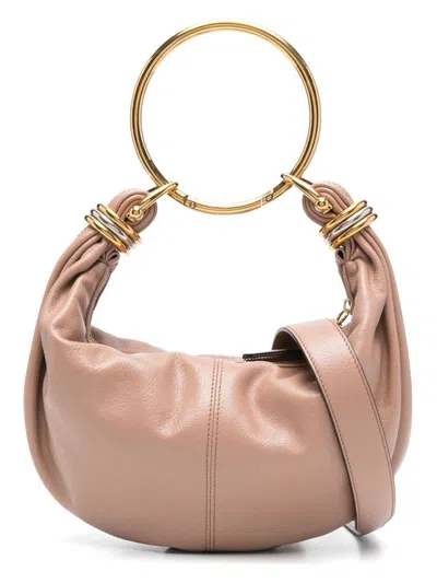 CHLOÉ WOMEN'S BRACELET SMALL LEATHER HOBO BAG
