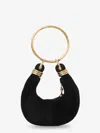 Chloé Bracelet Suede Crossbody Bag In Black