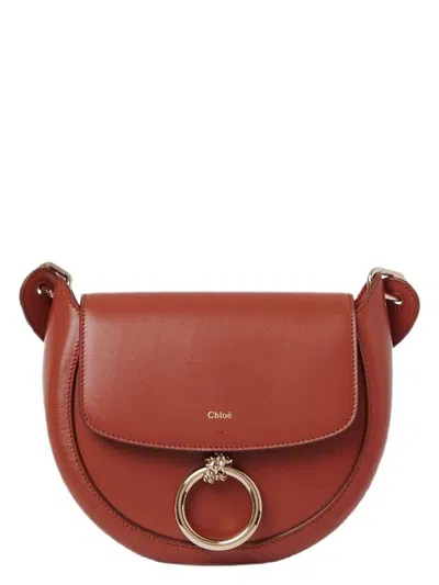 Chloé Women's Brick Leather Small Arlene Crossbody Bag