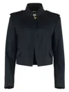Chloé Short Jacket Epaulettes In Blue