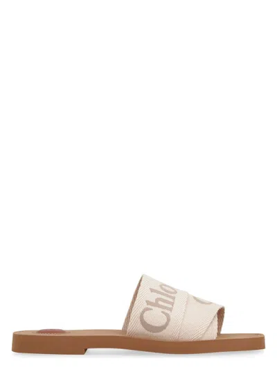CHLOÉ WOMEN'S CAMEL BEIGE FLAT SANDAL