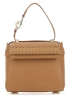 Chloé Chloe Women Camel Leather Small Nacha Handbag In Brown