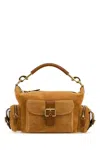 Chloé Chloe Women Camel Suede Medium Camera Bag Handbag In Brown