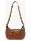 Chloé Camera Chain Leather Shoulder Bag In Claybrown