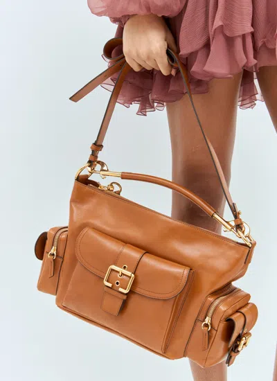 Chloé Chloe' Women Leather Camera Bag In Brown