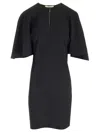Chloé Chloe' Women Cape Sleeves Mini Dress In Black