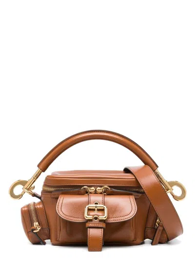CHLOÉ WOMEN'S CARAMEL LEATHER CAMERA BAG HANDBAG