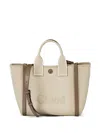 Chloé Women's Carry Small Canvas Tote Bag In Sand