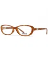 Chloé Chloe Women's Ce2602/725 53mm Optical Frames In Brown