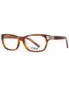 Chloé Chloe Women's Ce2604/725 52mm Optical Frames In Brown