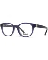 Chloé Chloe Women's Ce2700a-424 49mm Optical Frames In Green
