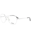 Chloé Women's Ch0021oa 52mm Optical Frames In Silver
