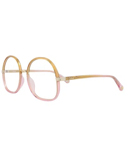 Chloé Women's Ch0032o 55mm Optical Frames In Yellow
