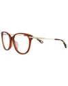 Chloé Women's Ch0058oa 53mm Optical Frames In Brown